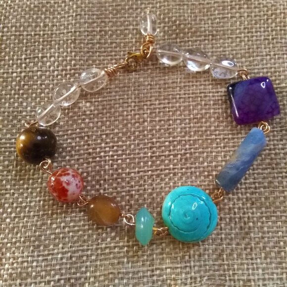 Crafted by Hand & Guided by Spirit! Soulful Chakra Bracelet! High End City Chic - Picture 8 of 13